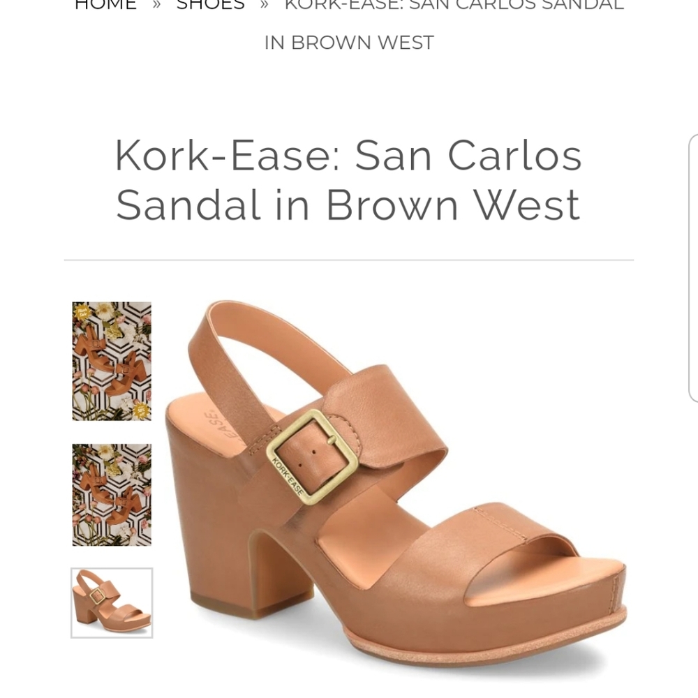 Kork ease San Carlos Sandals size 7